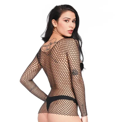 Long Sleeve Fishnet Tops - Image 3