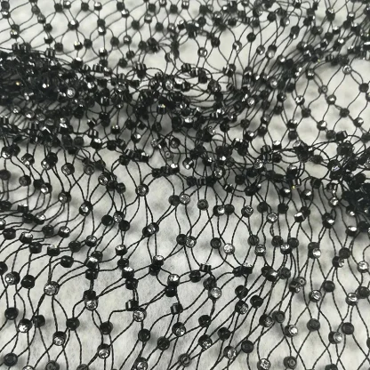 Shiny Fishnet Cover-up Top - Image 5